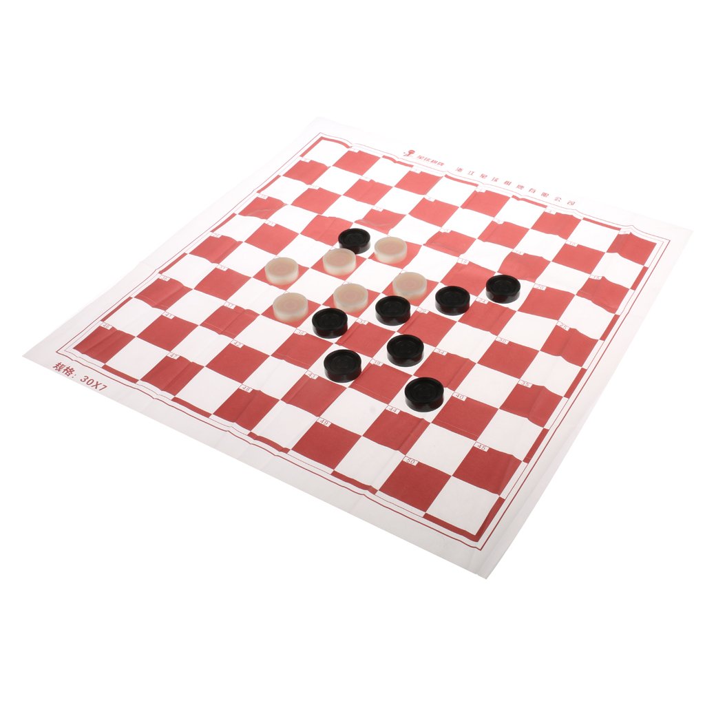 Amazon.co.jp: DeeRace 子供の幼児のためのポータブル国際ドラフツ